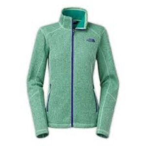 The North Face Women's Mint Green Full-Zip Fleece Jacket